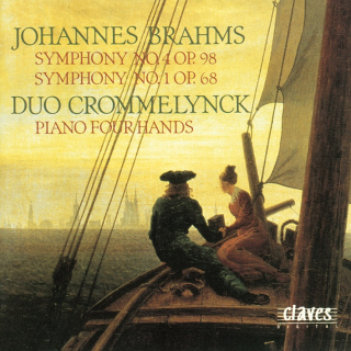 J. Brahms, Original Version of Symphonies No. 4 & 1 for Piano Four Hands